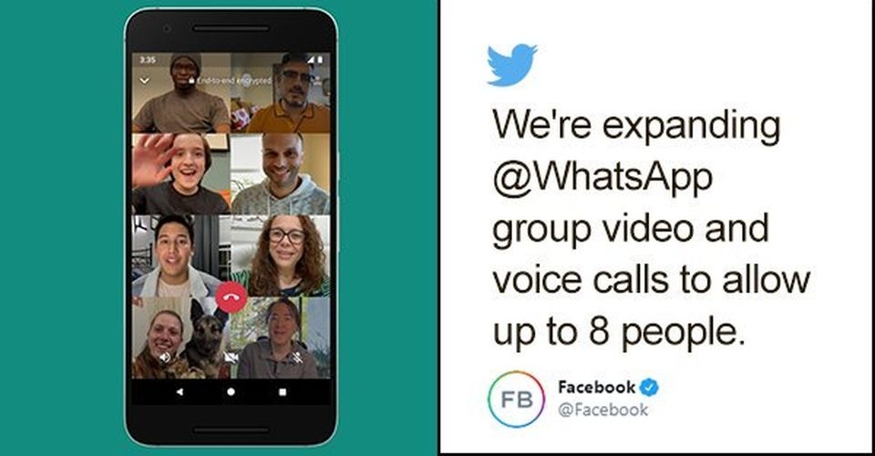 Aplikasi WhatsApp Dapat Melakukan Panggilan Hingga 8 Orang