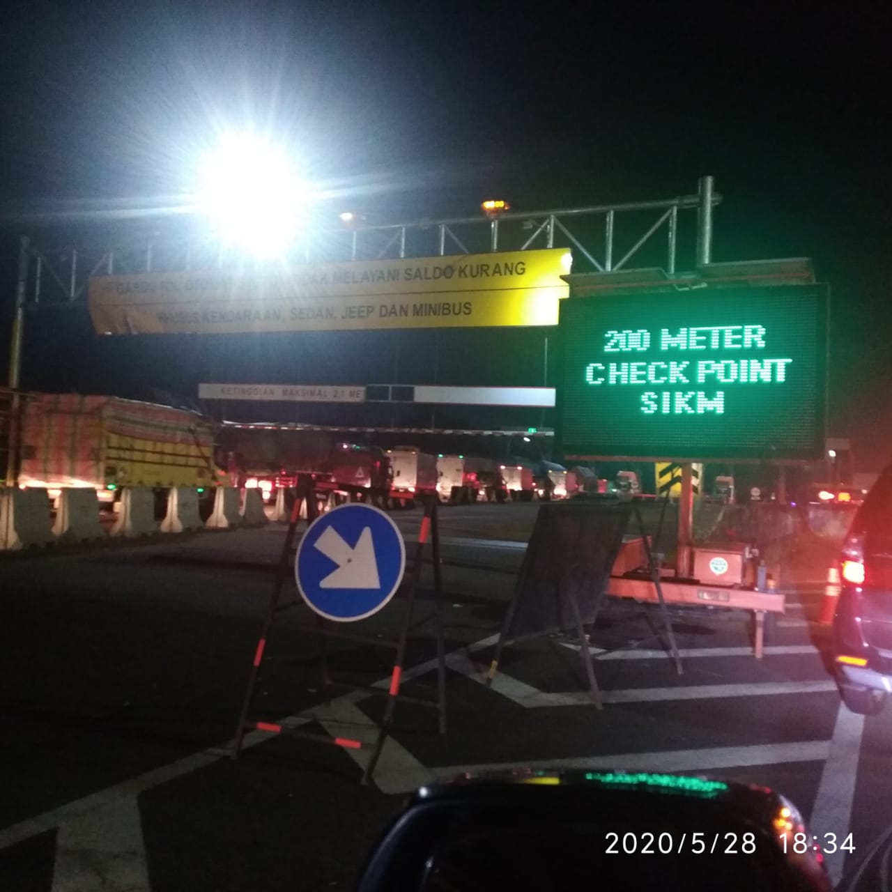 Kemacetan Panjang terjadi imbas pemeriksaan SIKM di tol Jakarta Merak