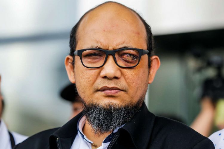 Penyidik senior KPK, Novel Baswedan korban penyiraman air keras