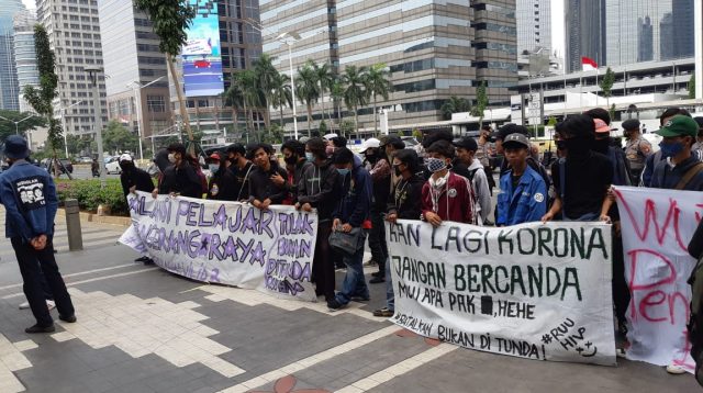 Aksi Demonstari yang Dilakukan Oleh Siswa