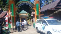 Pintu masuk objek wisata Permandian Eremeresa