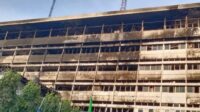Gedung Kejaksaan Agung RI Terbakar (Sumber: tribunnews.com)