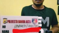 Pelaku Pencurian Ponsel yang berhasil diamankan oleh Tim Jatanras Polresta Banda Aceh