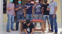Pelaku yang berhasil diamankan oleh Polsek Penawartama