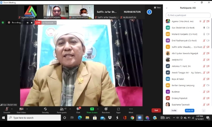 Koordinator Jaringan Pengajian Kebangsaan Gus Sholeh Mz