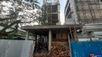 Proyek Pembangunan Gedung Labkesda Kota Tangsel, Jalan Cendekia, Serpong, Kota Tangerang Selatan.